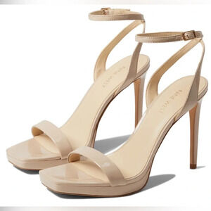 NWT Nine West Beige Zadie Square Toe Stiletto Size 9.5